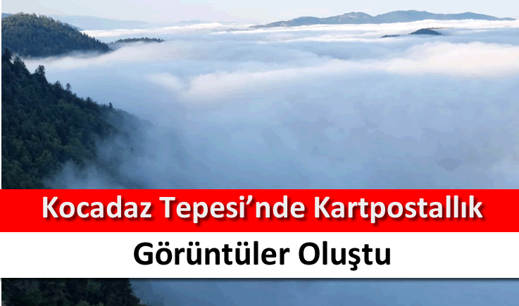 Kocadaz Tepesi'nde kartpostallık görüntüler oluştu