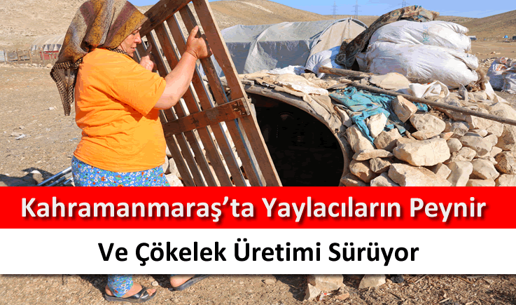Kahramanmaraş'ta yaylacıların peynir ve çökelek üretimi sürüyor