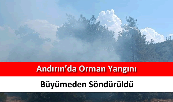 Andırın'da orman yangını büyümeden söndürüldü