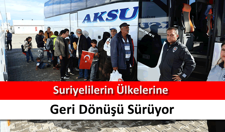 Suriyelilerin ülkelerine geri dönüşü sürüyor